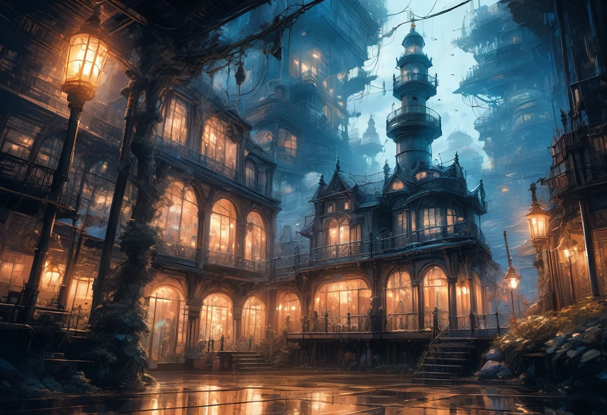 (aesthetic,extremely detailed,ink drawing)(lighthouse,lighthouse on an island),(blue ink ocean)(Daniel Merriam,by john blanche,M. C. Esher,frostpunk),(dirty ink), (black ink) (best quality,4k,8k,highres,masterpiece:1.2),ultra-detailed,(realistic,photorealistic,photo-realistic:1.37),HDR,UHD,studio lighting,ultra-fine painting,sharp focus,physically-based rendering,extreme detail description,professional,vivid colors,bokeh (portraits,landscape,horror,anime,sci-fi,photography,concept artists),(colorful tones),(soft lighting)