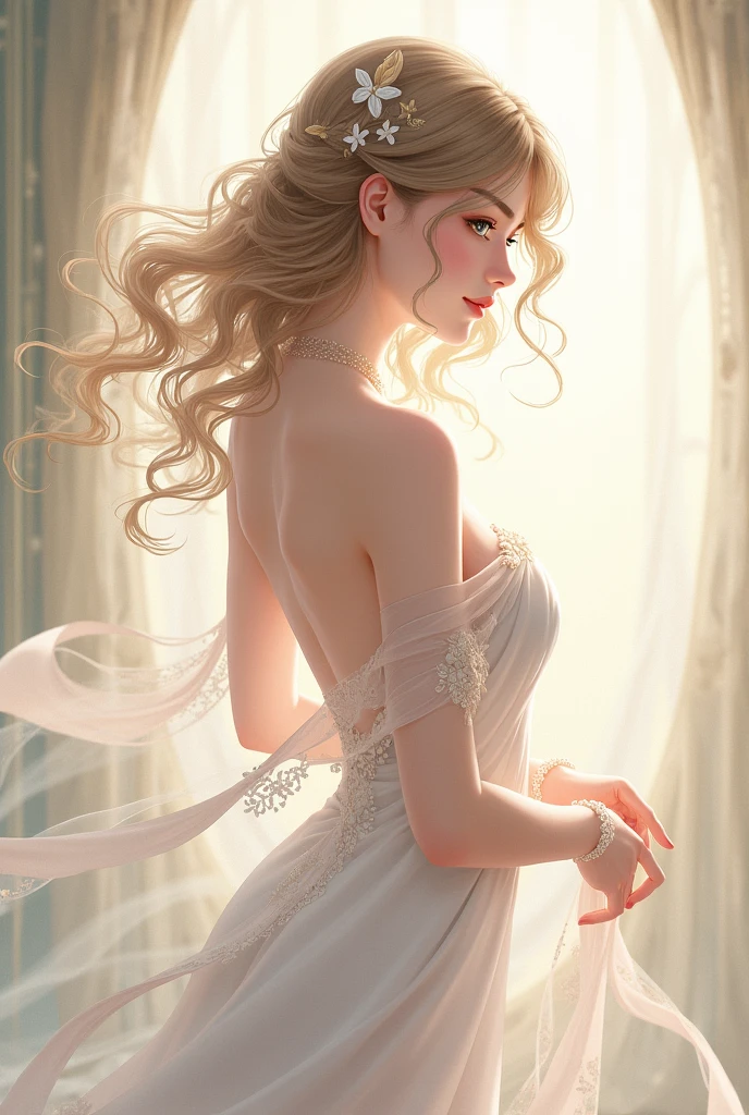 anime drawing. Elegant