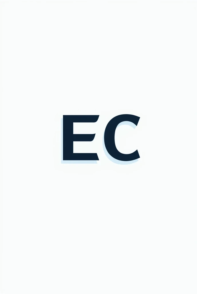 Create a minimalist logo for such a company EventConnect or(EC) whose product is an event application using black and blue colors