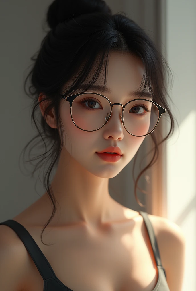 Glasses girl boobs Japanese