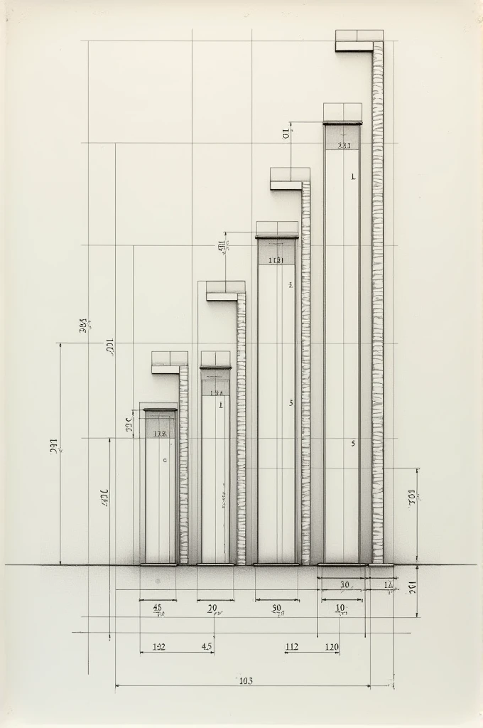 Numerical reduction scale in technical drawing