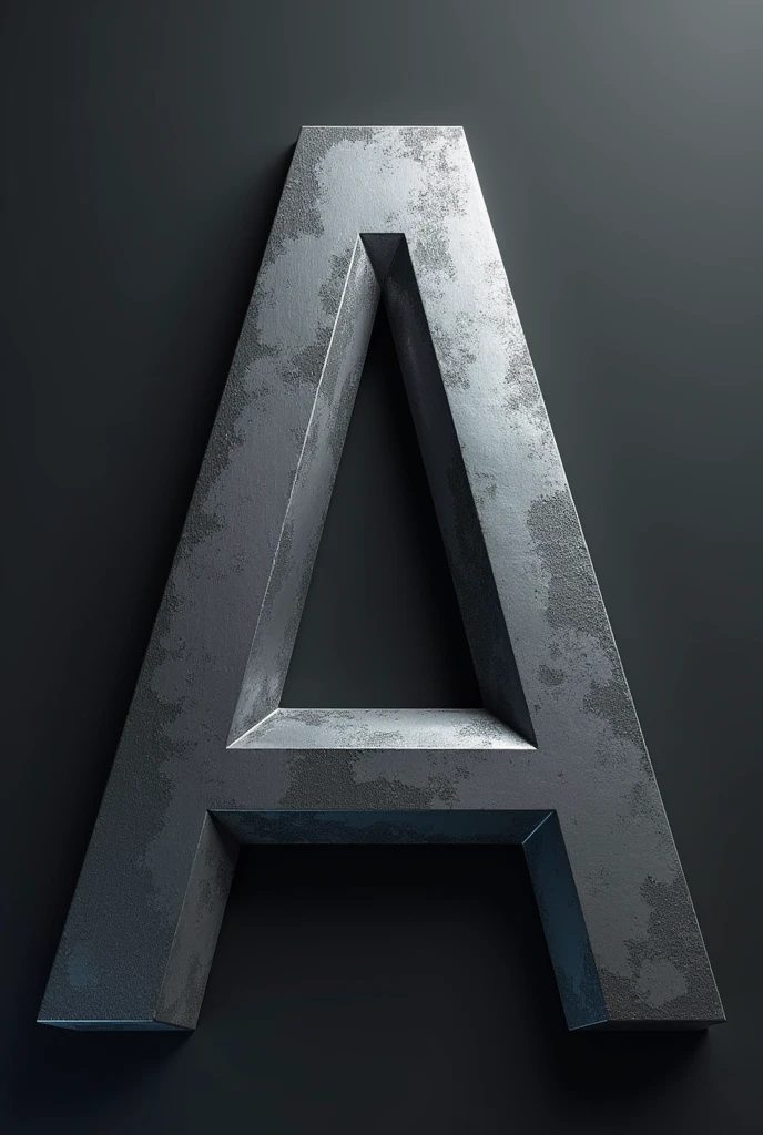 Design a logo representing STEEL in the shape of the letter A