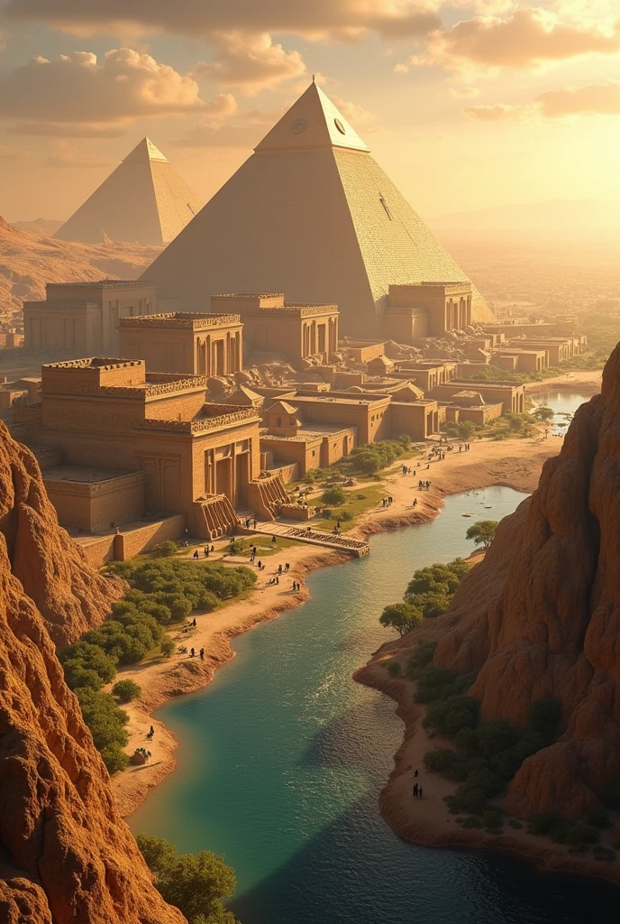 Uruk city in horizontal