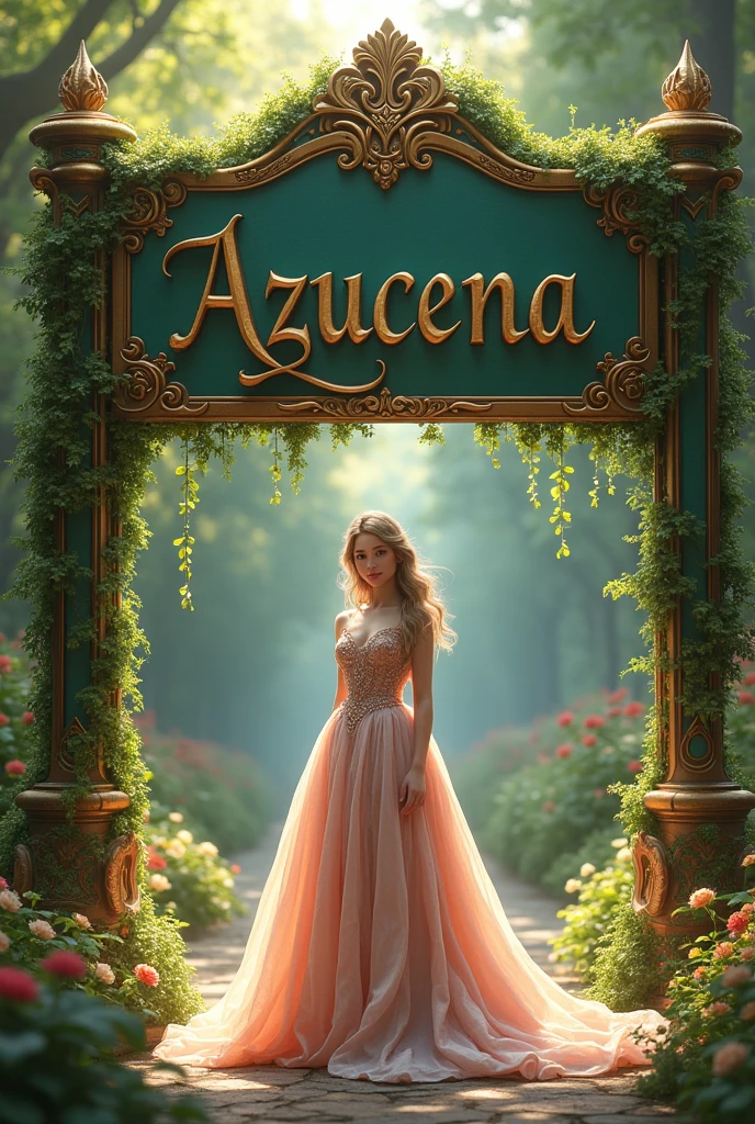 princess sign that says AZUCENA