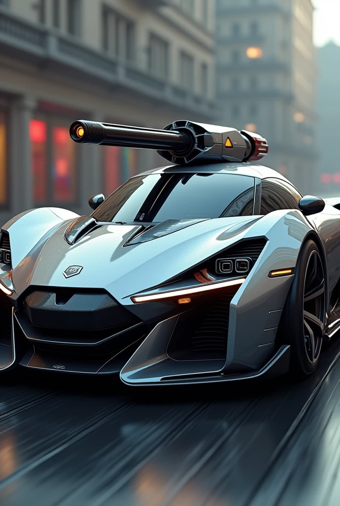 Blur car with Ironman armour launcher weapon 