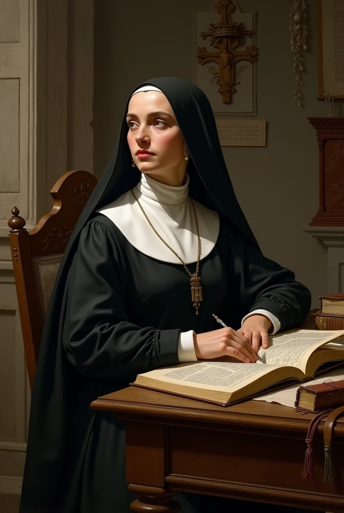 Create a small outline that explains the topics addressed by Sor Juana. Indicate in which paragraphs each topic is developed