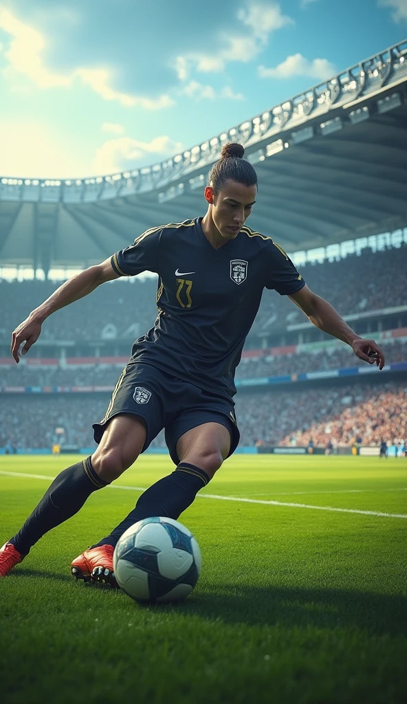 Football cool hd with stadium in background