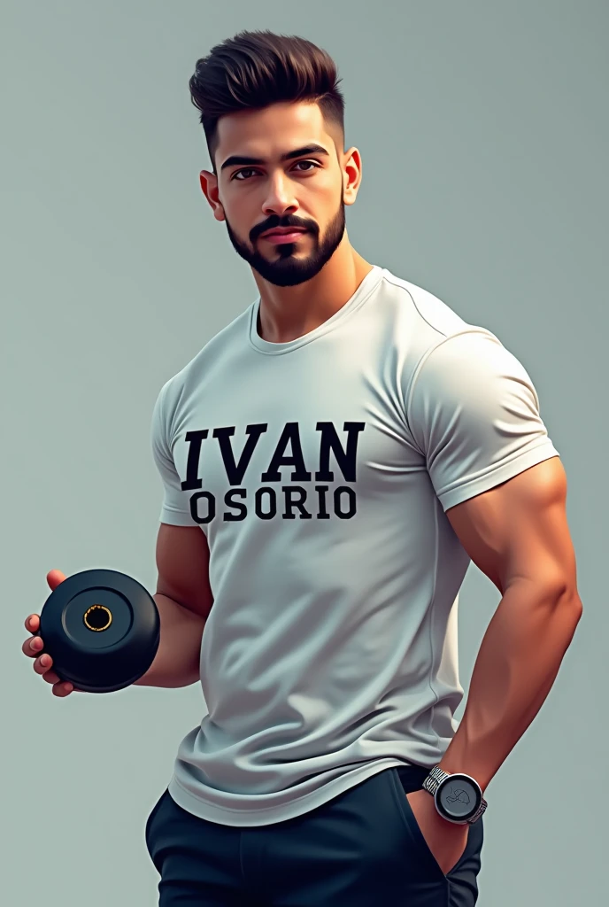 Logo for a personal trainer that says Ivan Osorio as the name of the trainer

