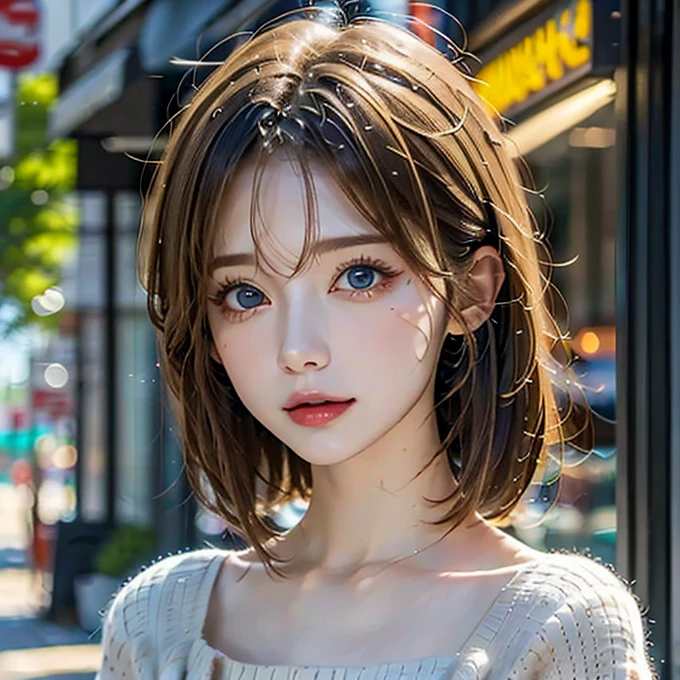 Anime girl with long white hair and blue eyes standing on the beach, artwork in the style of Gu Weiss, Gu Weiss, White hair girl, White-haired deity, Gu Weiss on pixiv artstation, Perfect white-haired girl, Gu Weiss on artstation pixiv, Detailed digital anime art, Beautiful anime portrait, Clean and detailed anime art