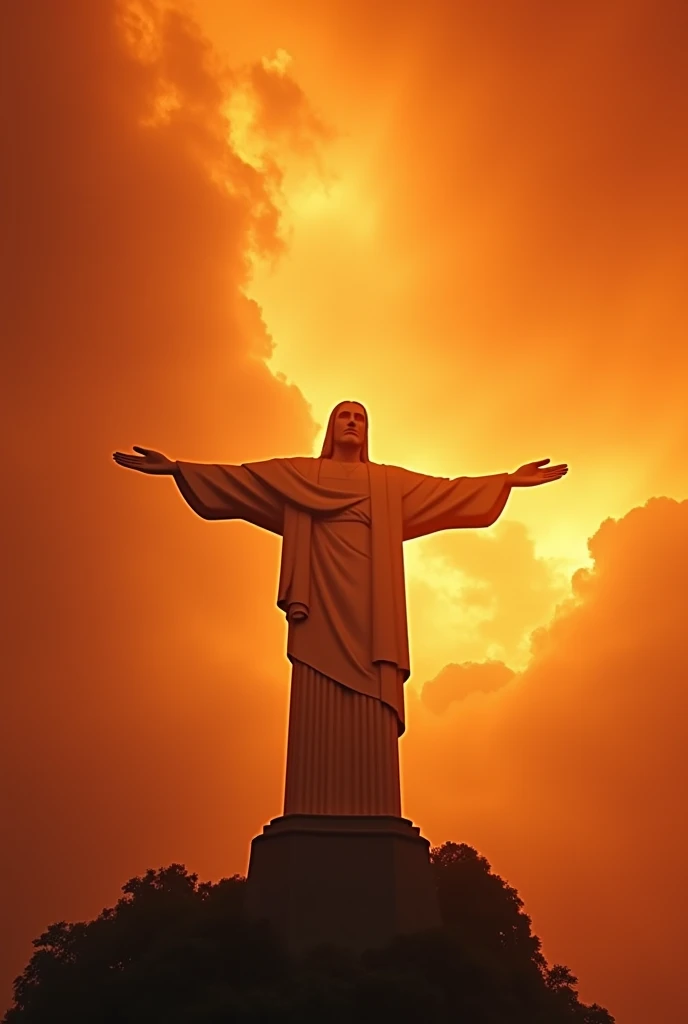 Christ the Redeemer, ORANGE SKY, top image