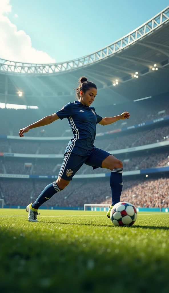 Football cool hd with stadium in background