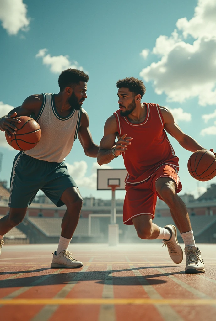 Football basketball background