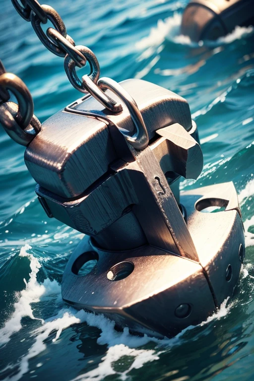 Chain connecting the anchor