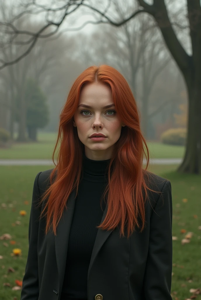 (Thirty year old) woman, Deborah Ann Woll, standing in park, wearing a (skinny jeans and a t-shirt:1.2), dreamy photo, dramatic pose, looking straight at camera, intense stare, slight smile, portrait, detailed skin texture, beautiful landscape, misty, painting by andre kohn. Intricate, 8k, highly detailed, (extremely detailed CG unity 8k wallpaper), ((square jaw)), (well defined jaw), (downturned lips), (detailed anatomy), Hyperrealistic, trending on CGSociety, Intricate, High Detail, Sharp focus, dramatic, volumetric lighting, digital painting, intense, modelshoot style, (extremely detailed CG unity 8k wallpaper), full shot body photo of the most beautiful artwork in the world, pearl skin, by Jeremy Mann, trending on ArtStation, photorealistic painting art by midjourney