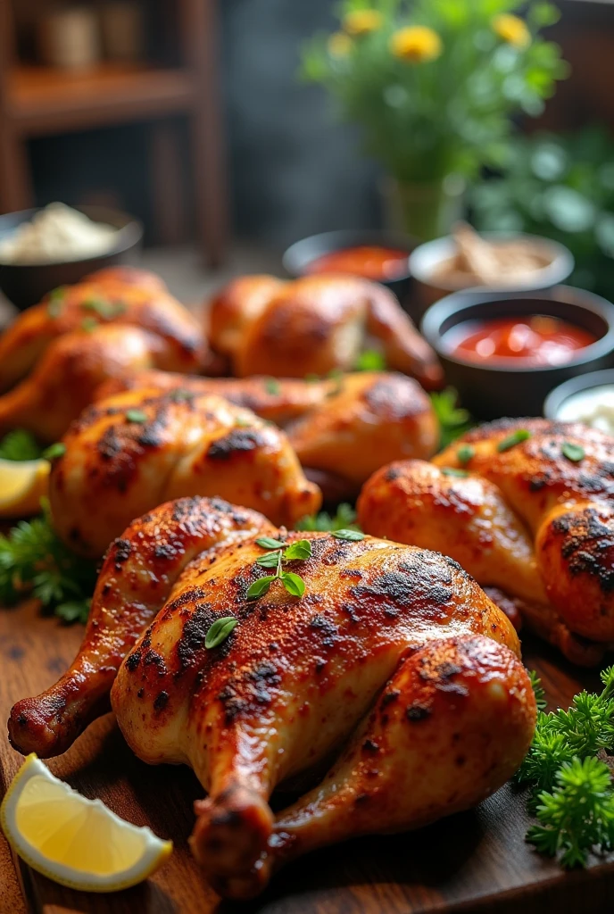 Don Belisario grilled chickens