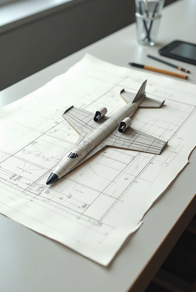 A scale interpretation on a physical drawing plane