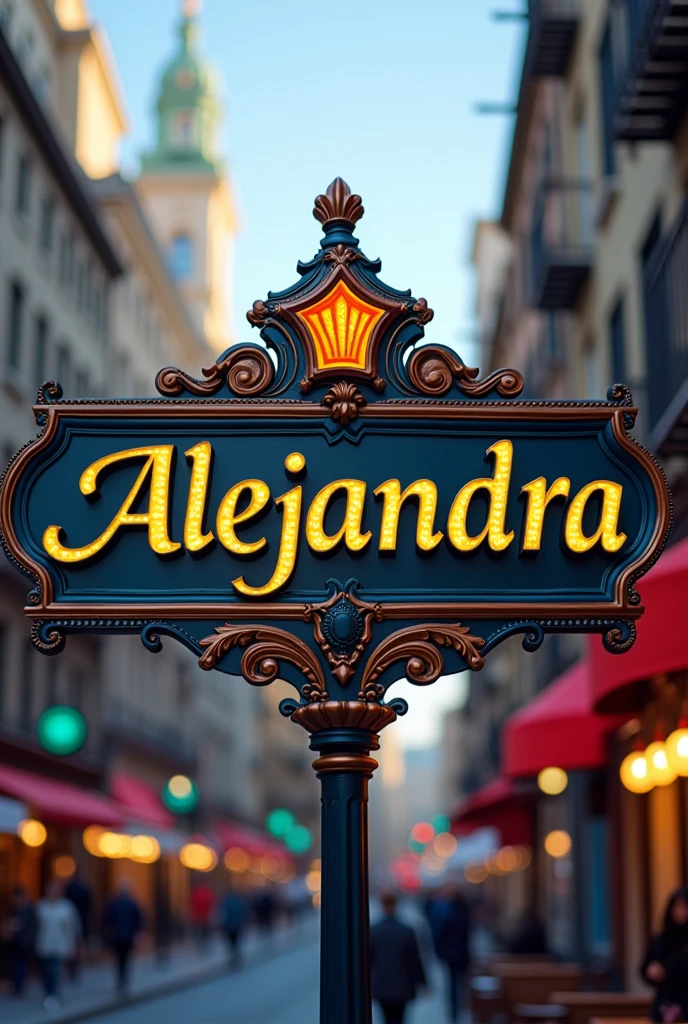 city sign that says Alejandra