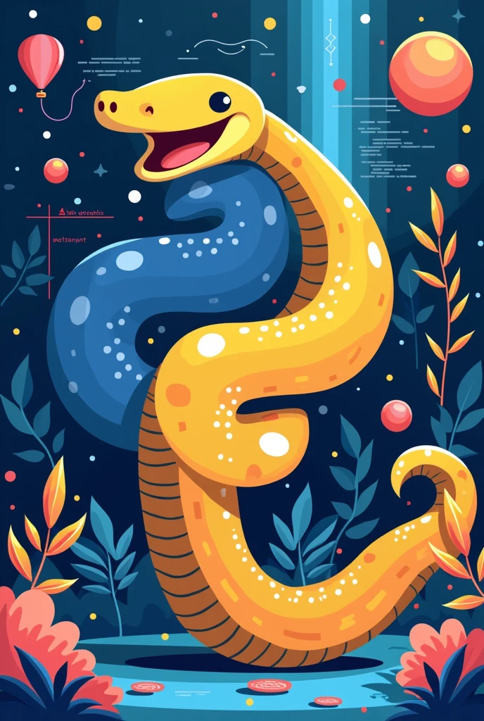 create a gif about python to post on likedin