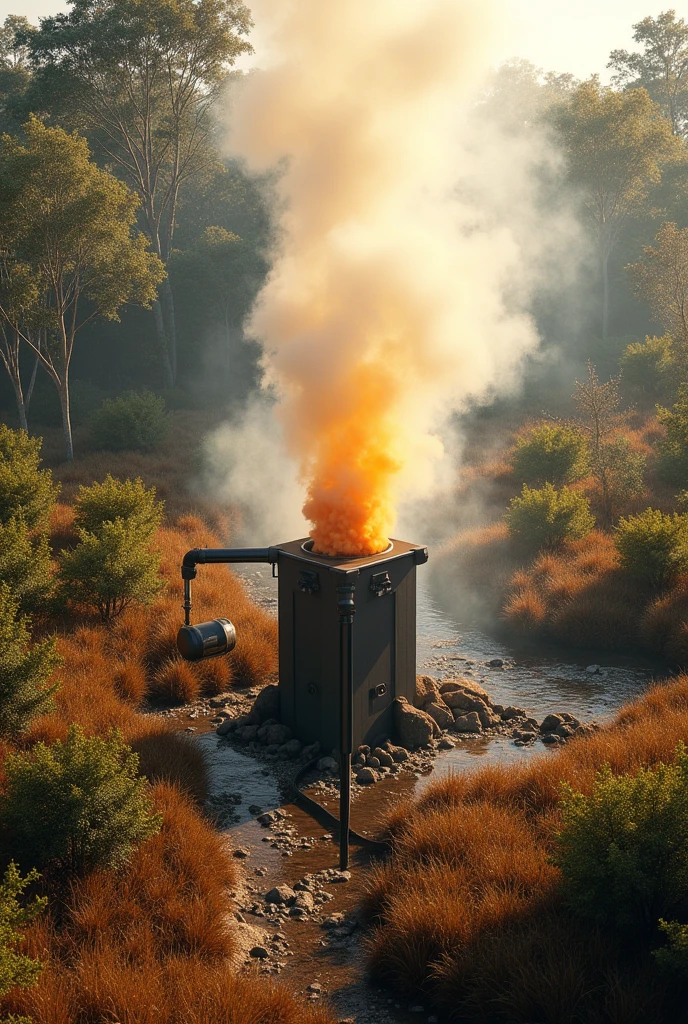 Fire Shield is a revolutionary fire prevention and control system, designed specifically for the Cerrado. Composed of four main components, offers a sustainable and efficient approach that irrigates the retardant powder and the reservoir is submerged in the ground, having an above-ground sprinkler that throws the dust in a large radius
