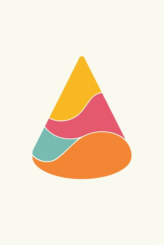 Logo for a speech therapy company called fonax, brightly colored cone