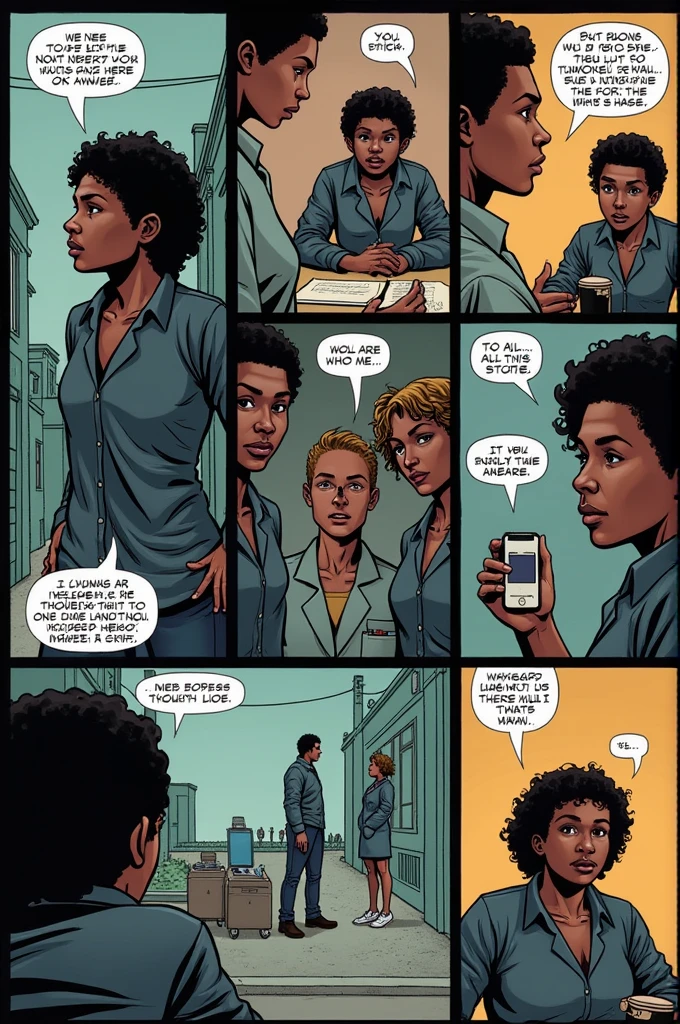 I create a comic about white racism and