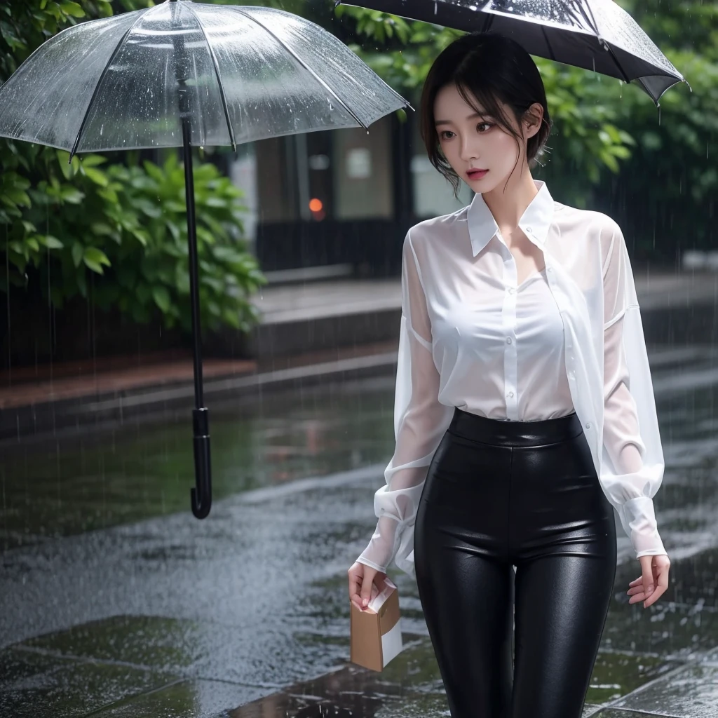 exy pose、Hair getting wet in the rain、Mr.々Hair style、Short Hair、Transparent shirt、Beautiful woman getting wet in the rain、typhoon、Get wet without an umbrella、Beautiful woman in the rain、雨で濡れたBeautyOL、Detailed face、Realistic、beautiful girl、Beauty、Office Lady Uniform、beauty、Beautiful woman、Narrow waist、Handsome woman、Tight pants look、Colorful suit、Sexy pose、Tight suit pants、Suit wet in the rain、Wet shirt、See-through shirt、