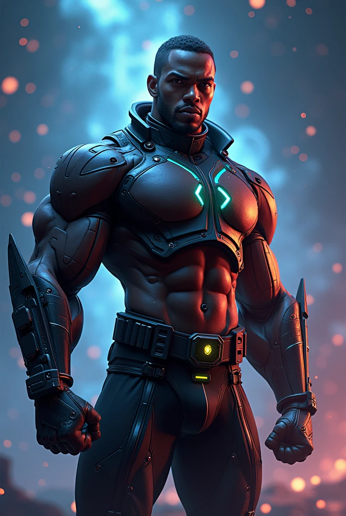 top black character of the galaxies with a defined body from the valorant gym 