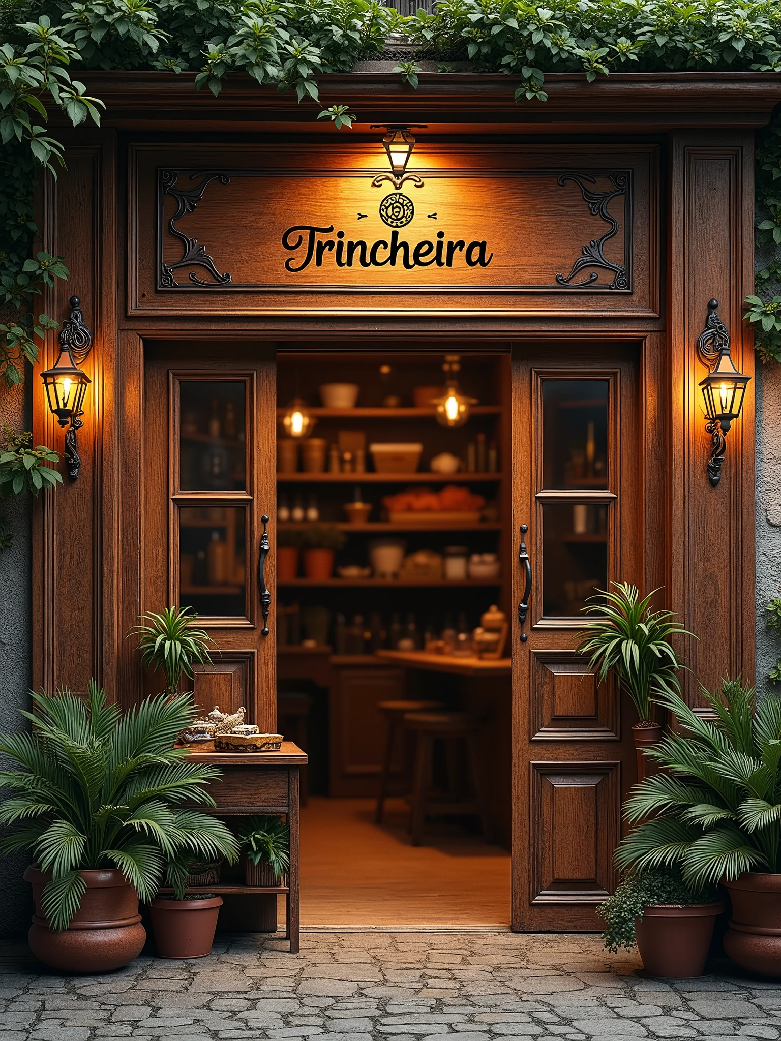 Create a banner for a store called Trincheira