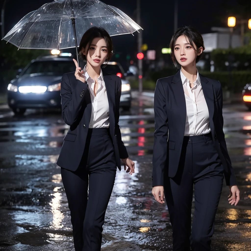 exy pose、Hair getting wet in the rain、Mr.々Hair style、Short Hair、Transparent shirt、Beautiful woman getting wet in the rain、typhoon、Get wet without an umbrella、Beautiful woman in the rain、雨で濡れたBeautyOL、Detailed face、Realistic、beautiful girl、Beauty、Office Lady Uniform、beauty、Beautiful woman、Narrow waist、Handsome woman、Tight pants look、Colorful suit、Sexy pose、Tight suit pants、Suit wet in the rain、Wet shirt、See-through shirt、