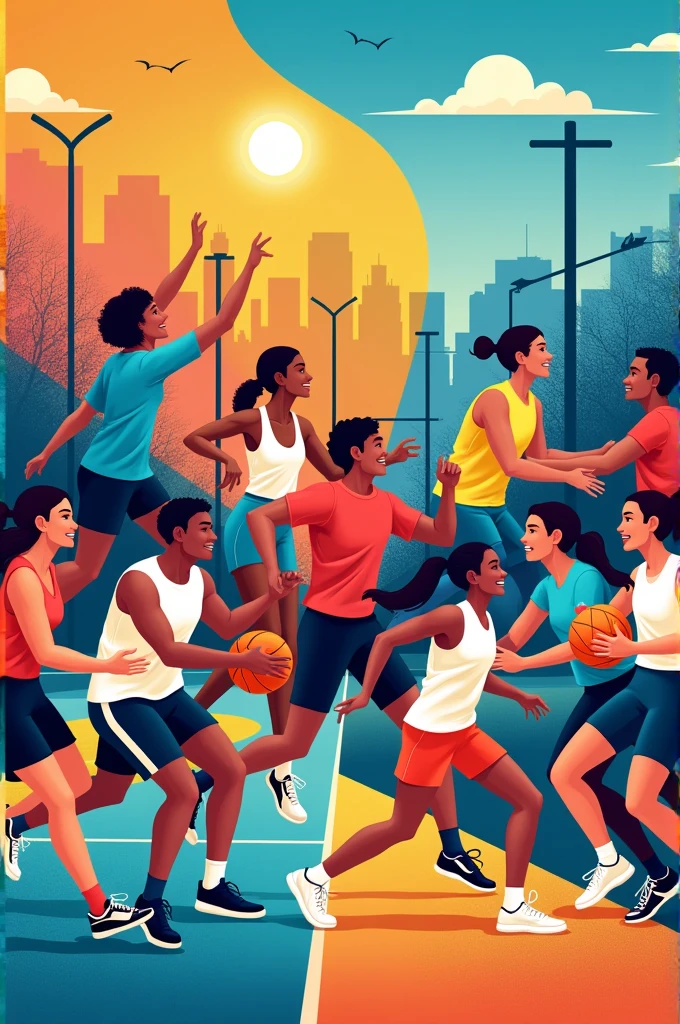 diversity, equality inclusivity -sports poster making