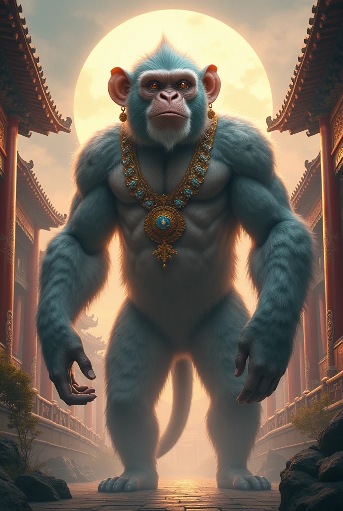 please, draw a big ass chinese monkey