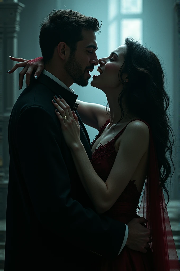 Man bitten by vampire woman
