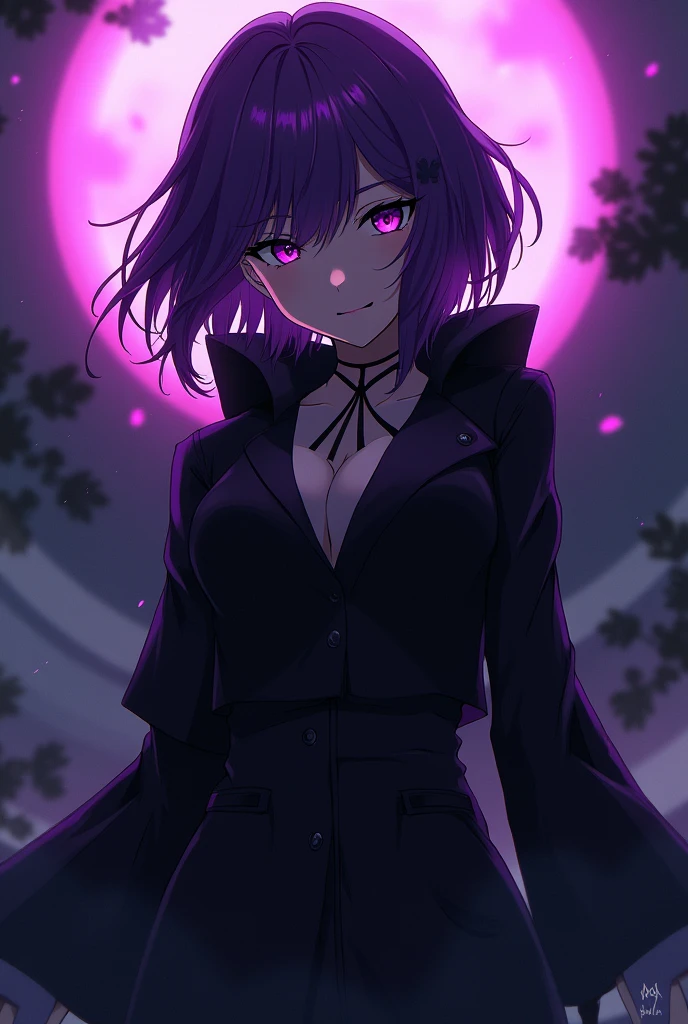 Uryuu big of mirai Nikki Purple hair Patch Purple eyes