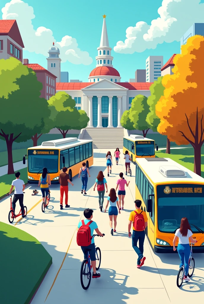 Image for a public university transportation app