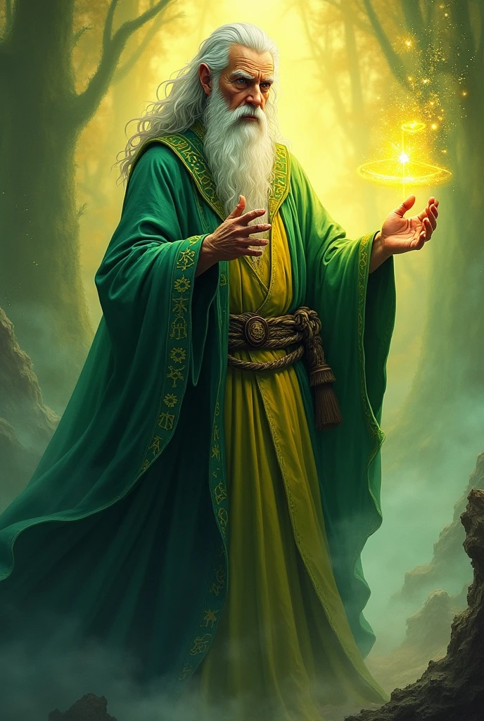 Gandalf of the colors green and yellow 