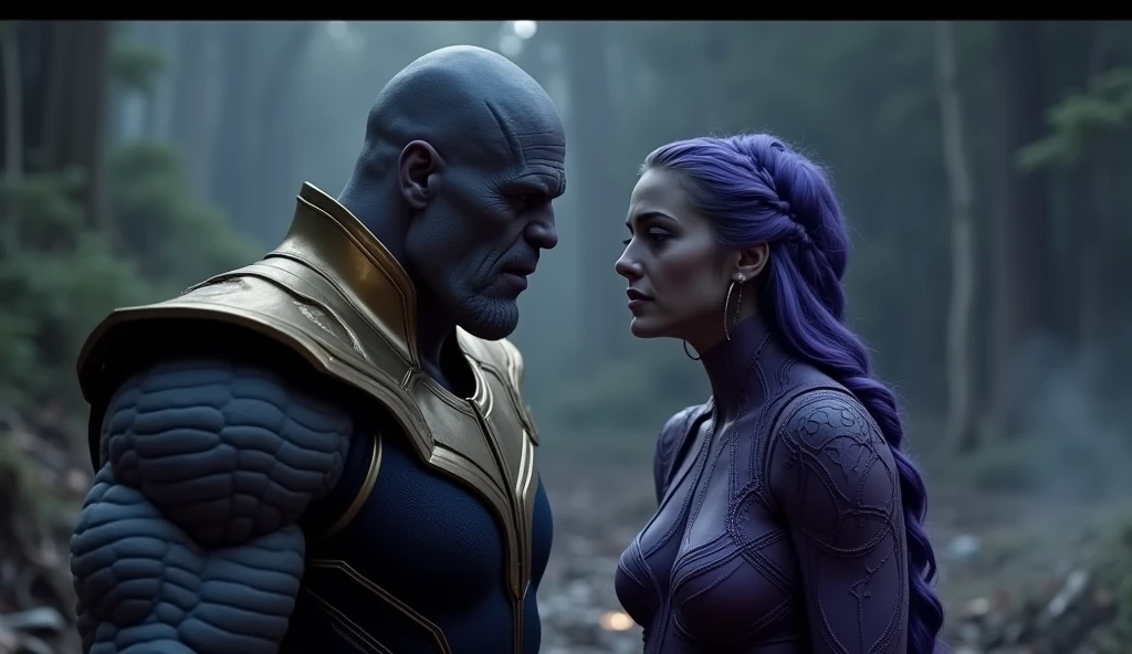 Scene 4: Mentorship by Death
Thanos encounters the embodiment of Death, who becomes his mentor. She guides him toward a path of destruction.