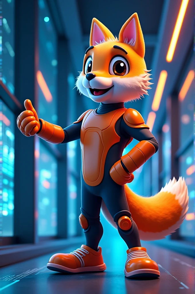 Mascot of an internet and cable company