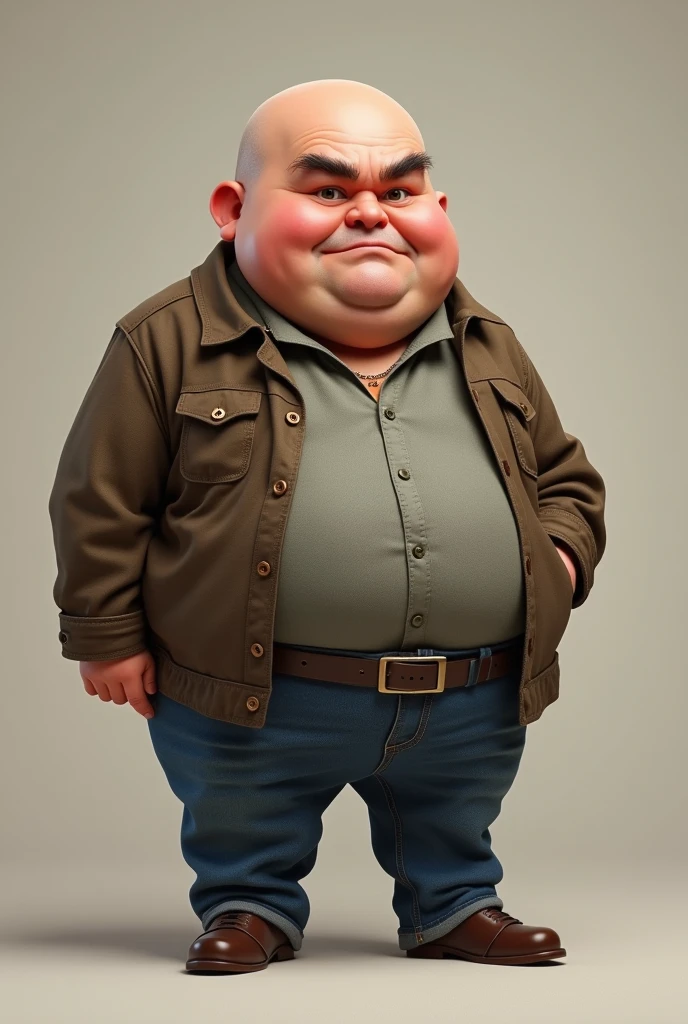 Short in Stature, bald headed, bowlegged, with meeting eyebrows and slightly hooked nose and appreciably healthy Create image of Paul with above information