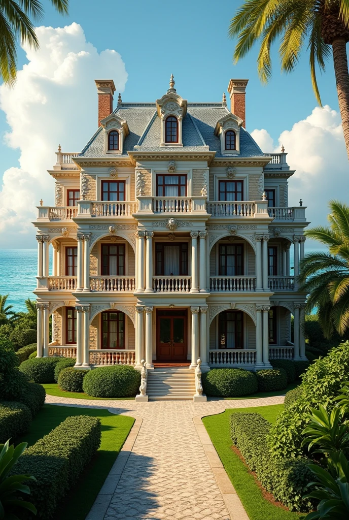 (photorealism:1.2), Victorian Royalist House from the 1800s, Antigua, spacious inside.