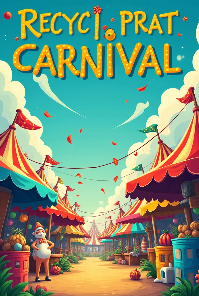 poster karnaval tema recycle