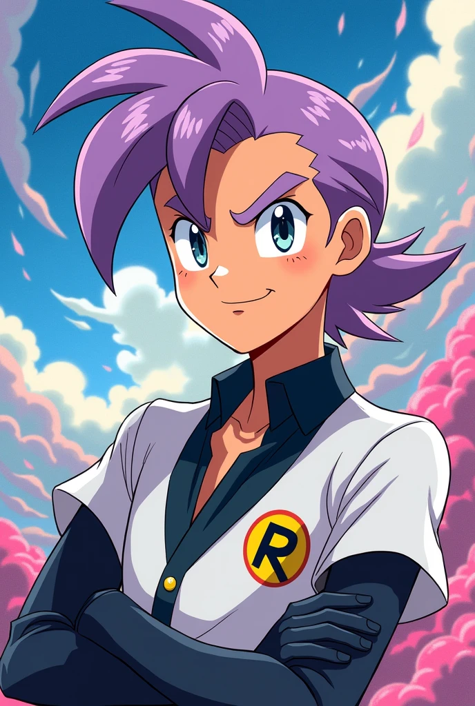 James from Team Rocket in 90's anime style