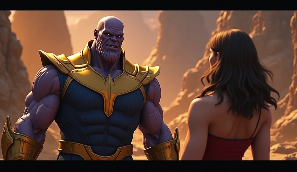 Scene 7: Exile
Thanos is exiled from Titan, but he embraces this as an opportunity to explore the universe and gain more power.