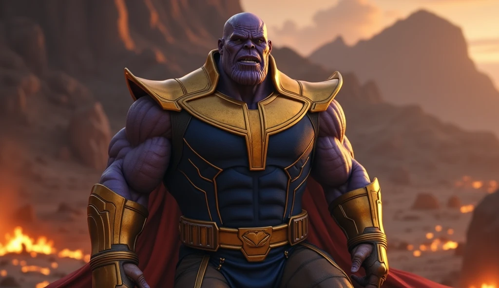 Scene 7: Exile
Thanos is exiled from Titan, but he embraces this as an opportunity to explore the universe and gain more power.