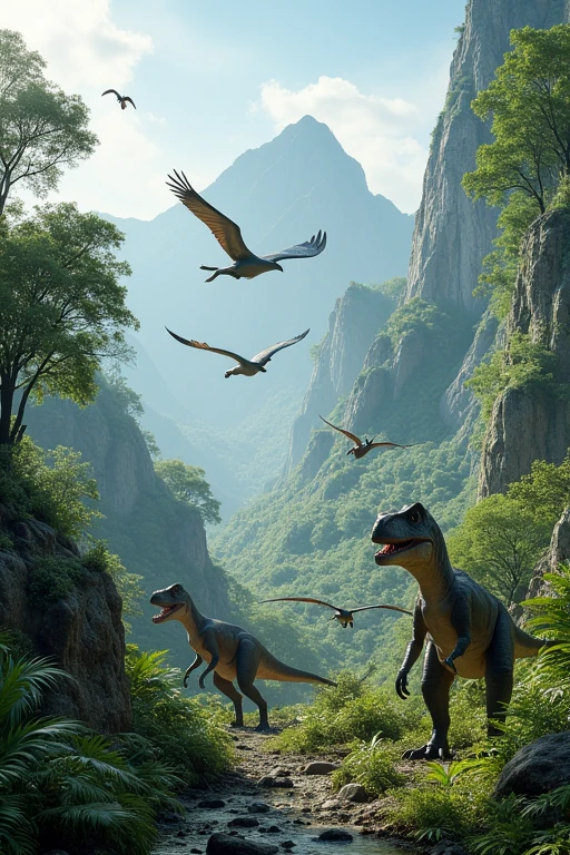 A world with dinosaurs