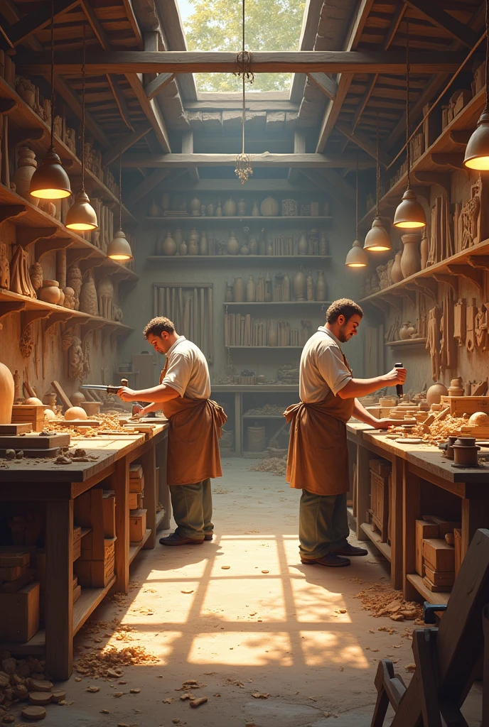 A carpentry shop 