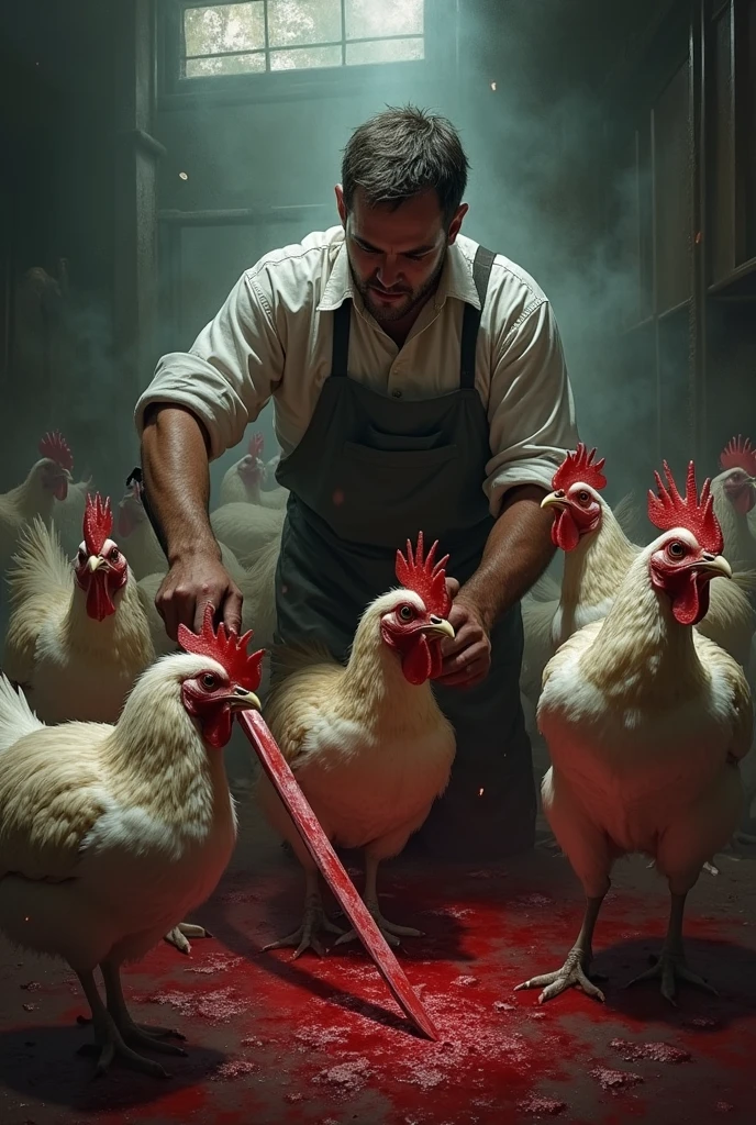Slaughter chickens
