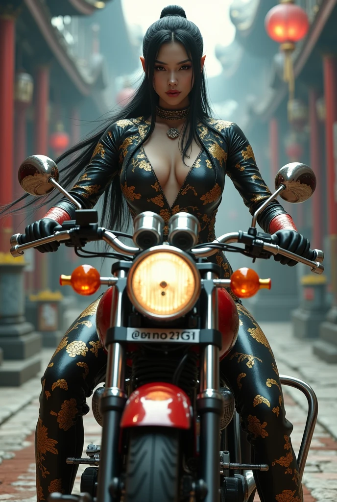 (masterpiece, Best Quality, High resolution, 32K HDR),year of dragon,chinese Mafia girl, man harem,strong woman,black long hair,