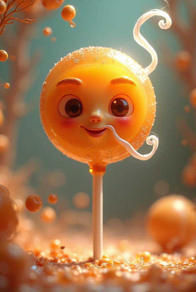 caramel smoking aestethic lollipop animated
