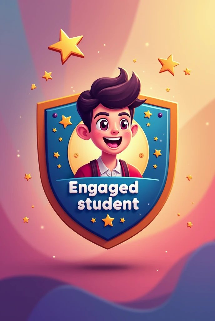 Badge for an app when leveling up an engaged student