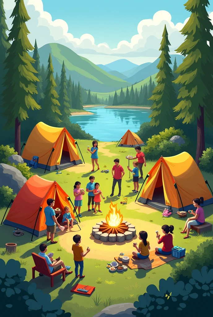 have a camp like with more people
